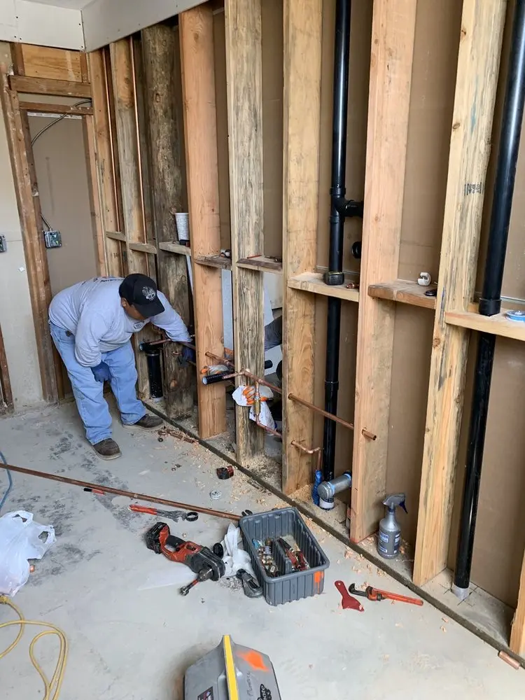 Commercial rough-in plumbing for Gas Line Repair in Woodstock